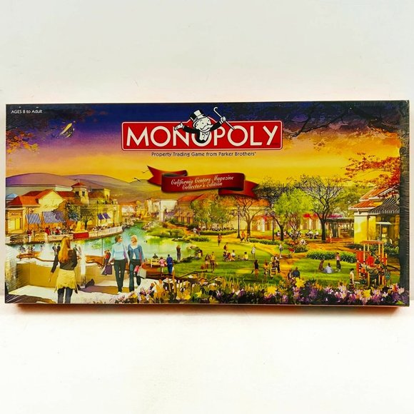 Vintage Monopoly California Centers Magazine Family Board‎ Game New Sealed - Picture 1 of 7